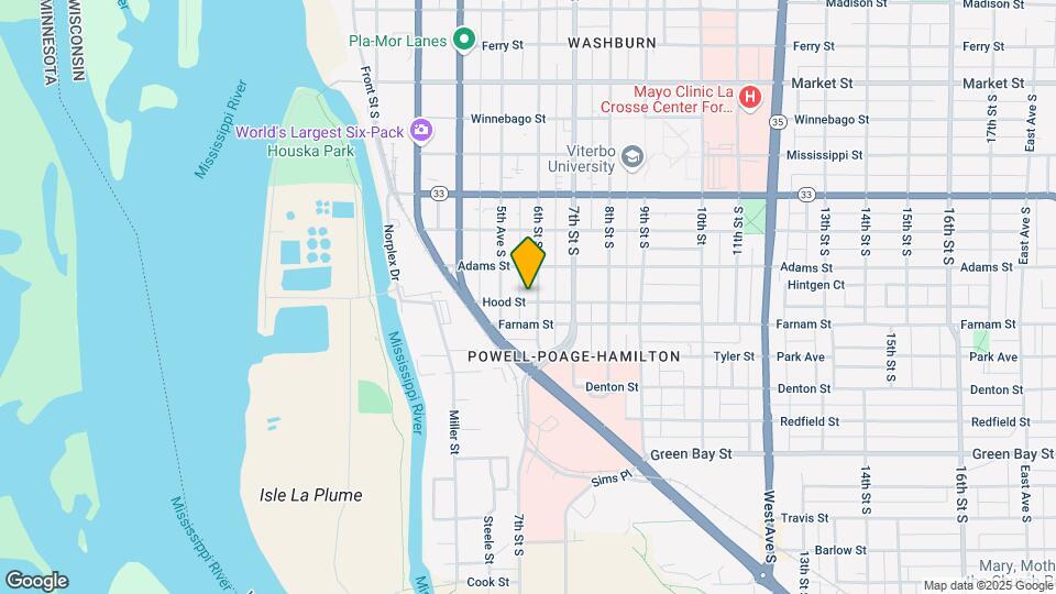 1228 6th St S, Unit Sunny Upper Map and Location Details