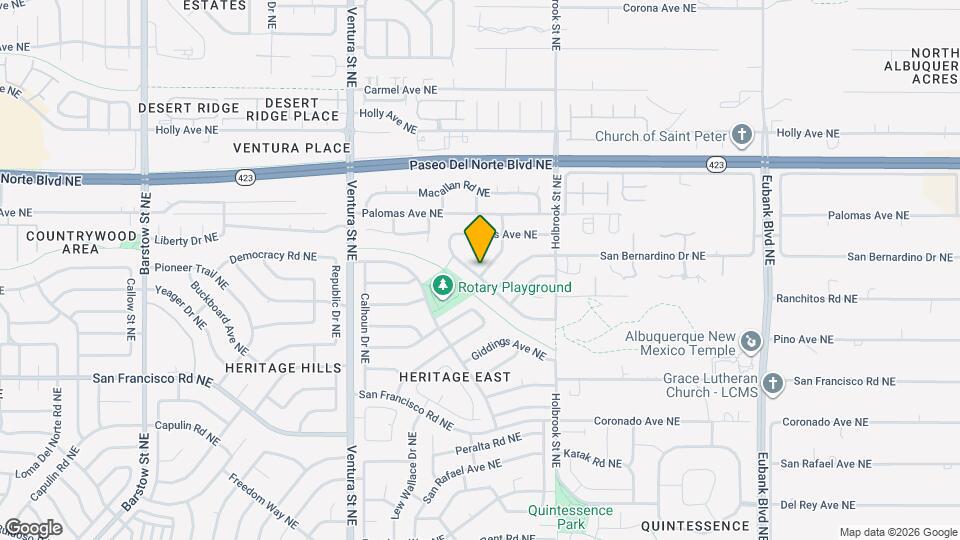 9441 Allande Rd NE Map and Location Details