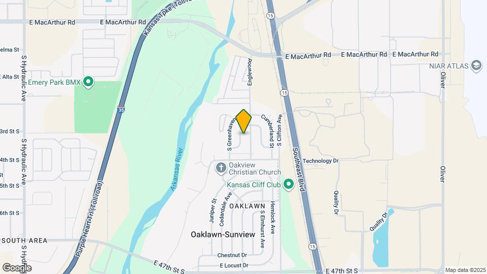 4242 Dover St Map and Location Details