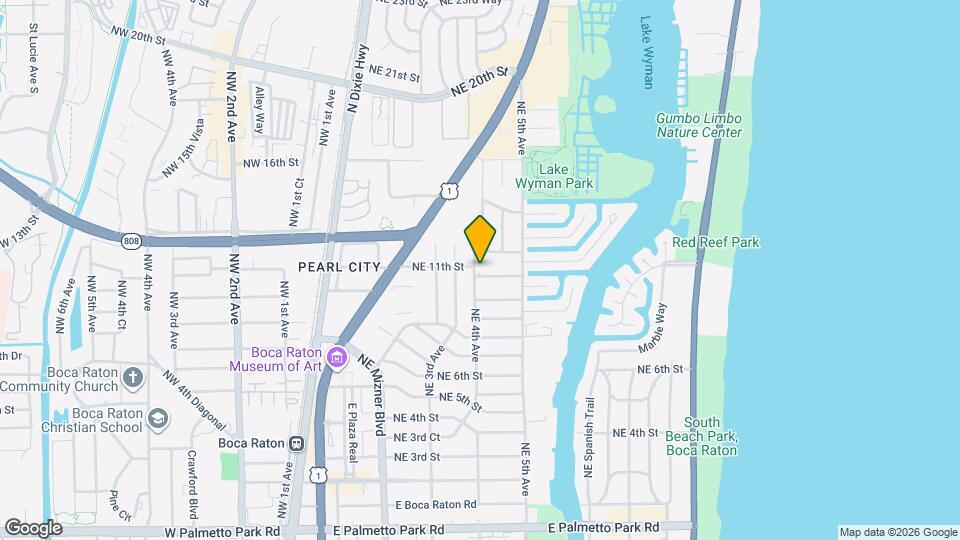 401 NE 10th Terrace Map and Location Details