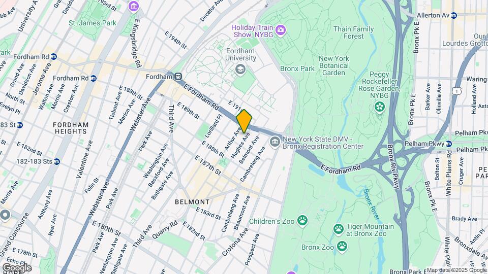 Fordham Place Mapa y Detalles de la Ubicación