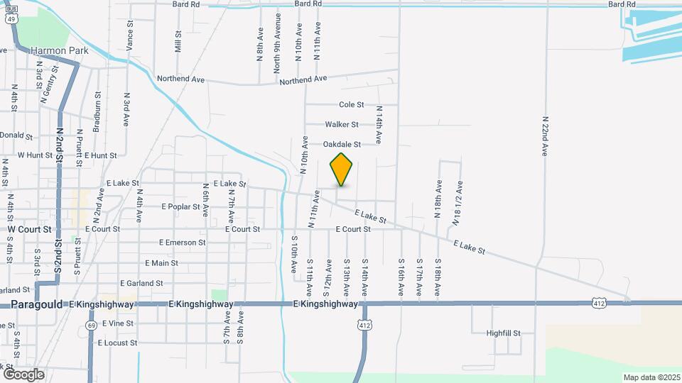 307 N 12th Ave Map and Location Details