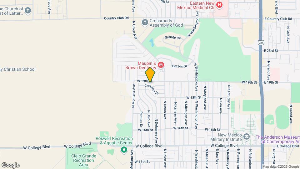 1025 Crescent Dr Mapa y Detalles de la Ubicación
