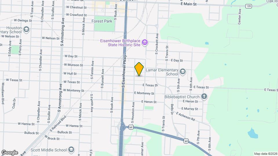 114 E Hull St Mapa y Detalles de la Ubicación