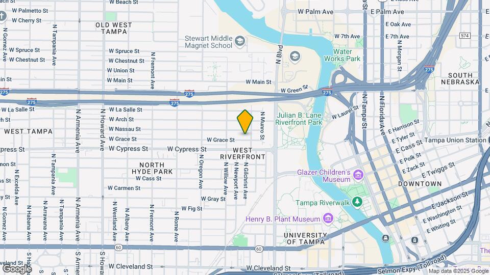 1105 W Grace St Map and Location Details
