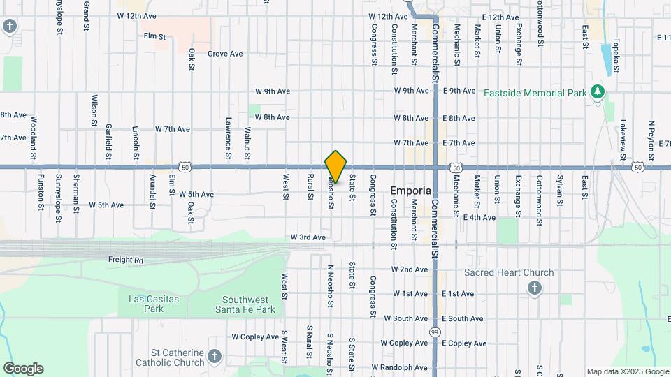 502 Neosho St Map and Location Details