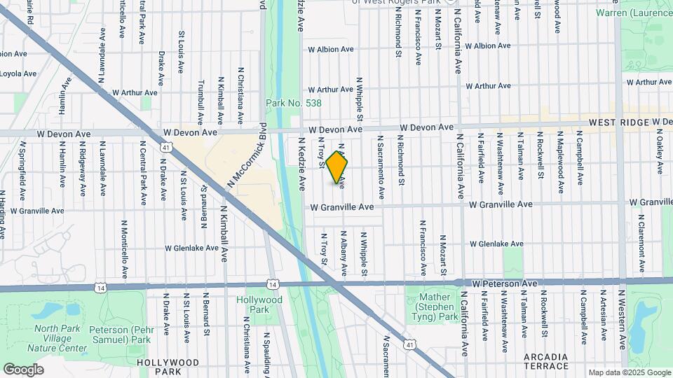 6226 N Albany Ave Map and Location Details