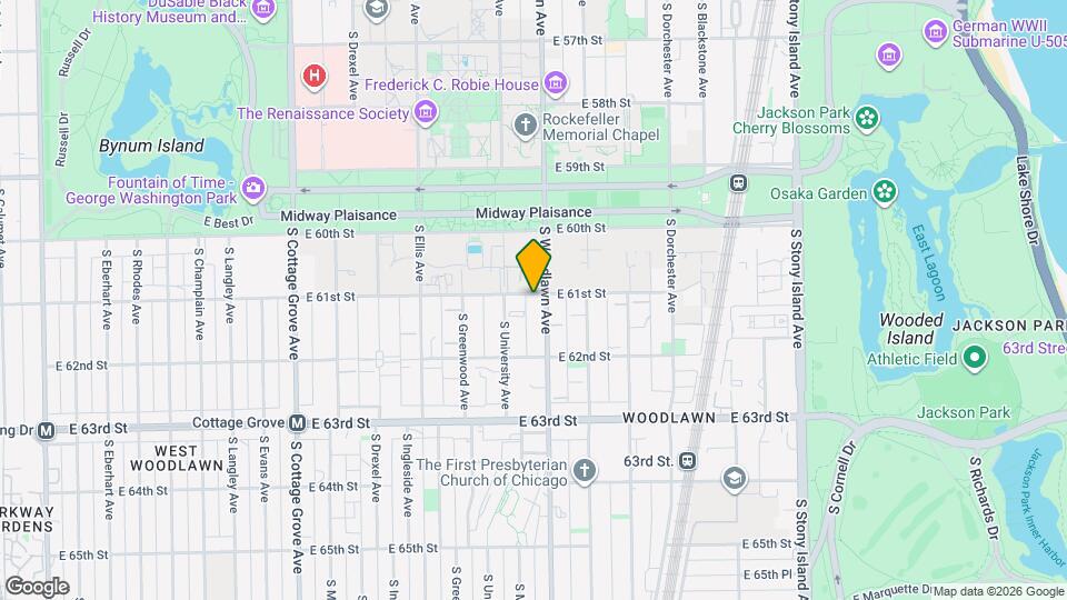 1167 E 61st St Map and Location Details