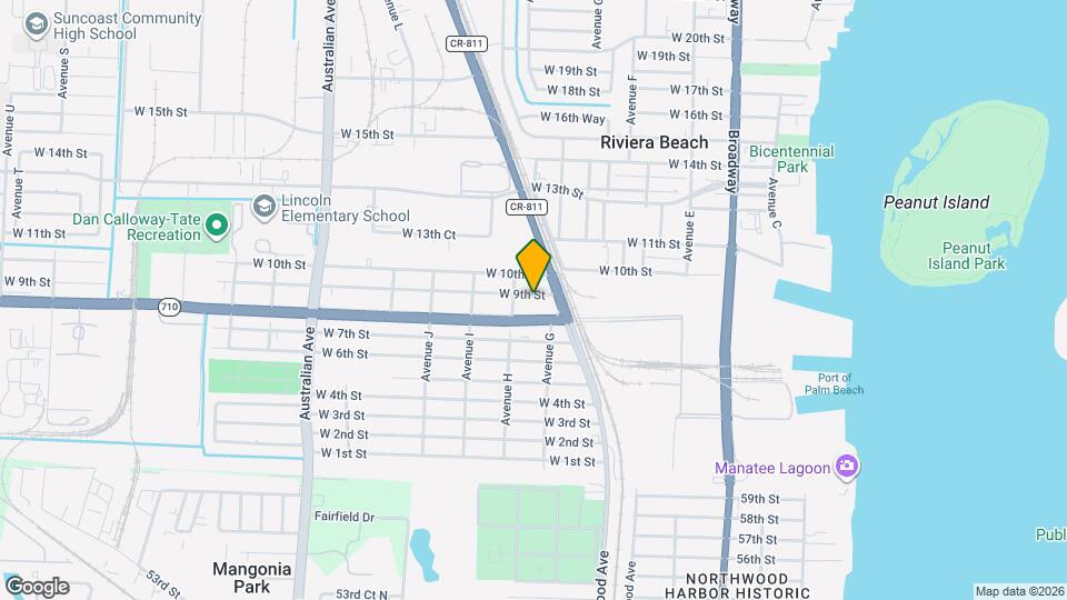 633 W 9th St Map and Location Details