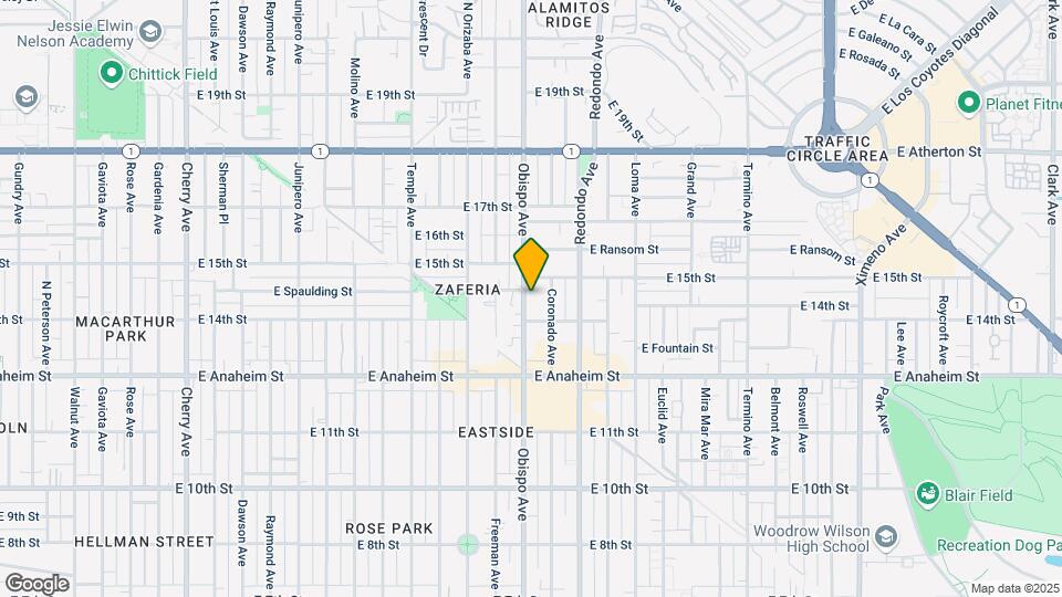 1436 Obispo Ave Map and Location Details
