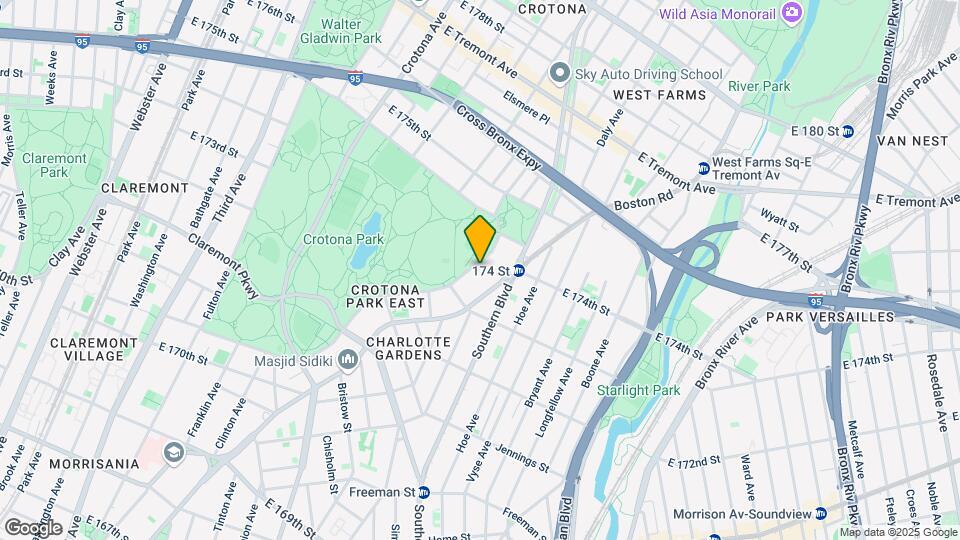 1700 Crotona Park E Map and Location Details