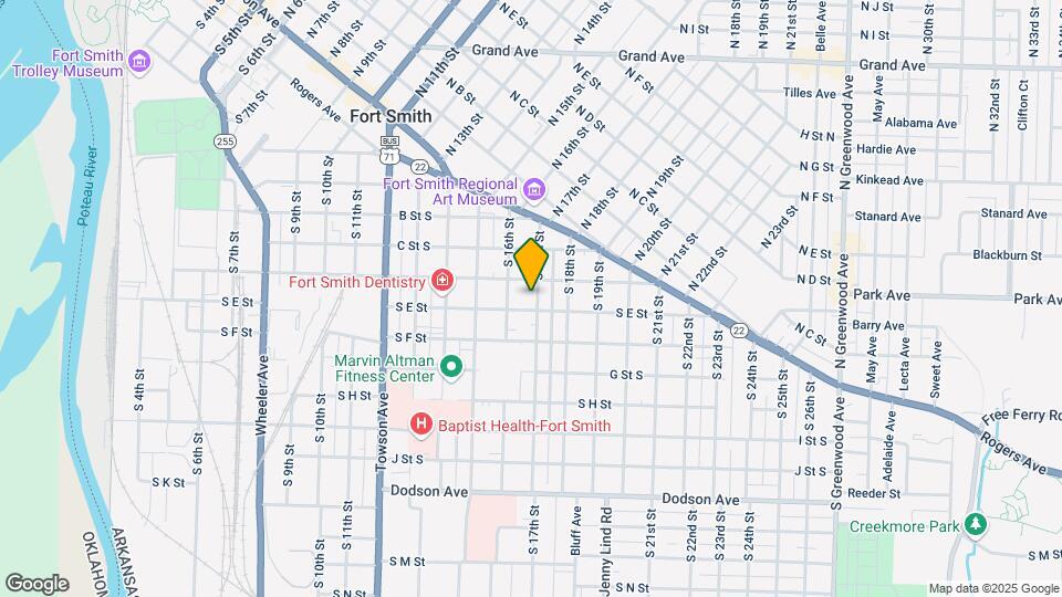 516 S 17th St Map and Location Details