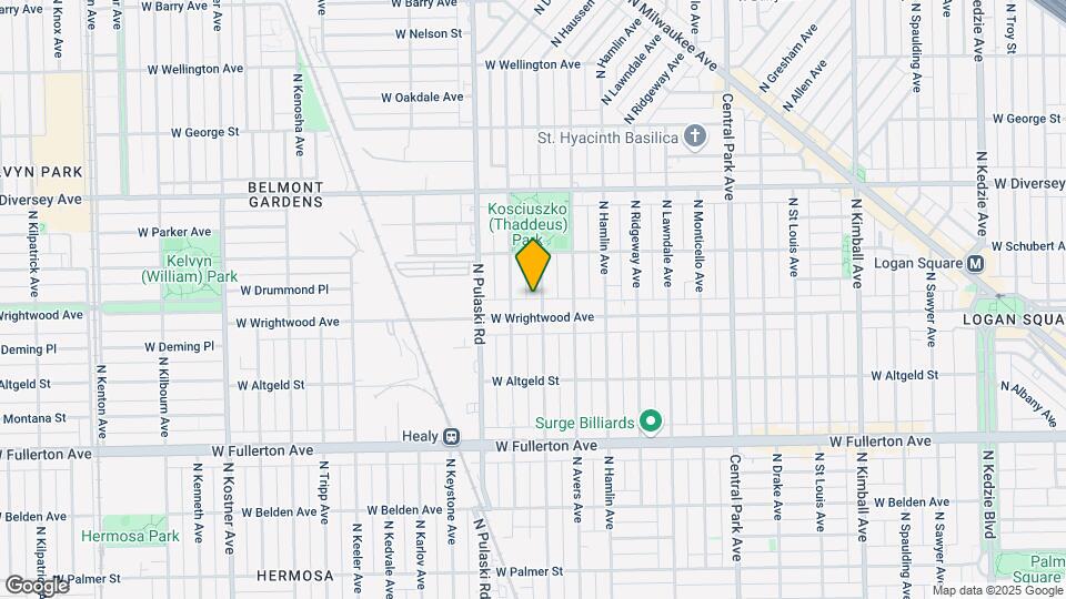 2614 N Springfield Ave Map and Location Details