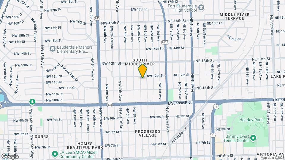 1132 NW 4th Ave, Unit 1 Map and Location Details