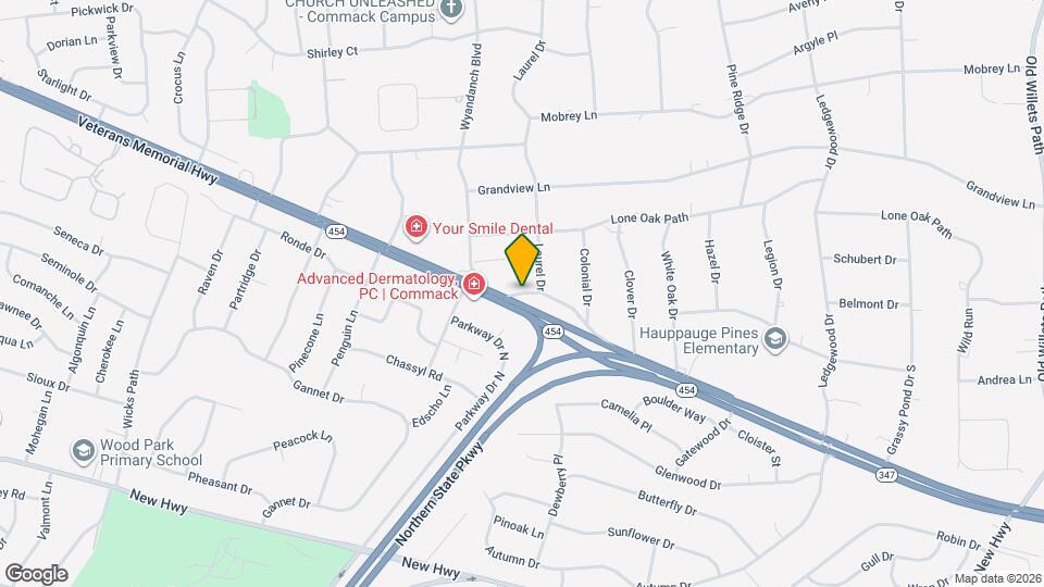 349 Old Hauppauge Rd Mapa y Detalles de la Ubicación