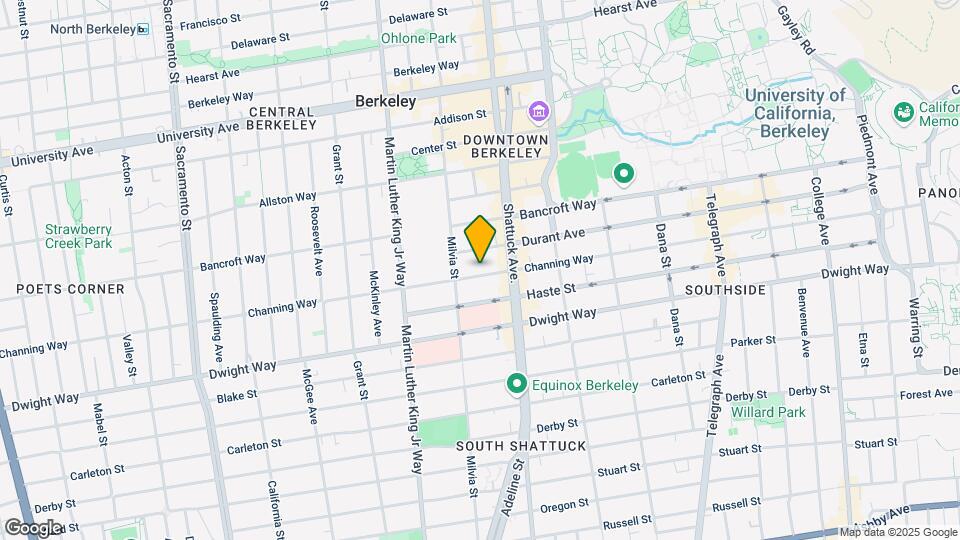2023 Channing Way Mapa y Detalles de la Ubicación