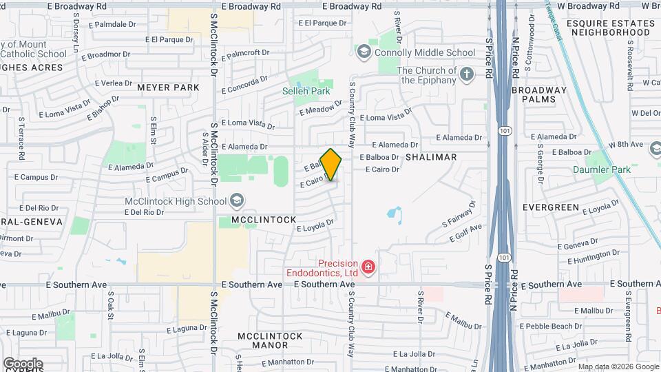 1964 E Wesleyan Dr Map and Location Details