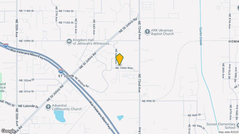 10406 NE 69th Ave Mapa y Detalles de la Ubicación