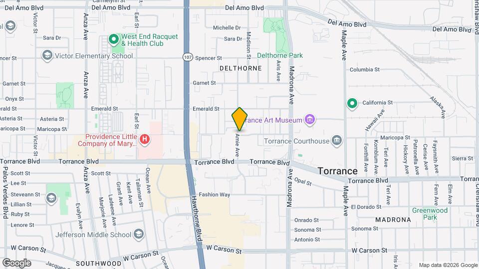 3535 Maricopa St, Unit 17 Mapa y Detalles de la Ubicación