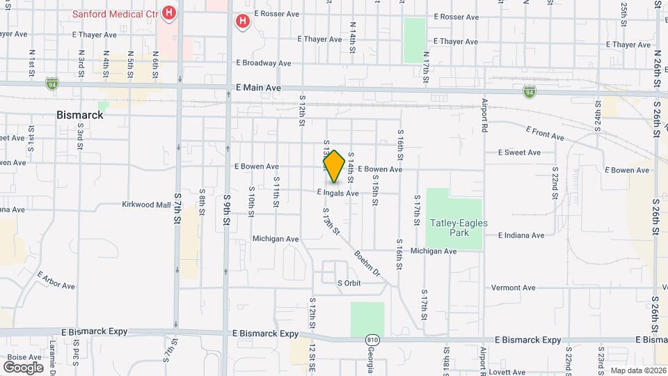 1304 E Ingals Ave Map and Location Details