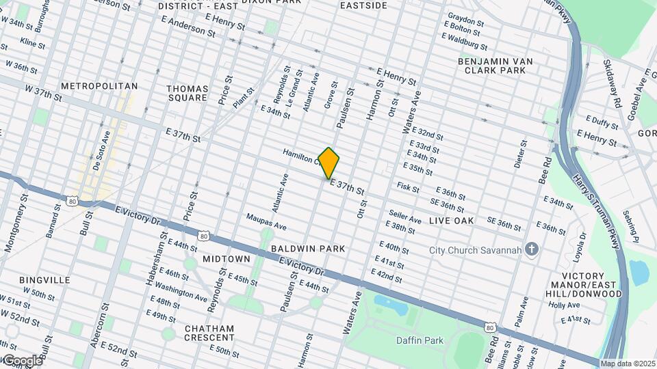 813 E 37th St Map and Location Details