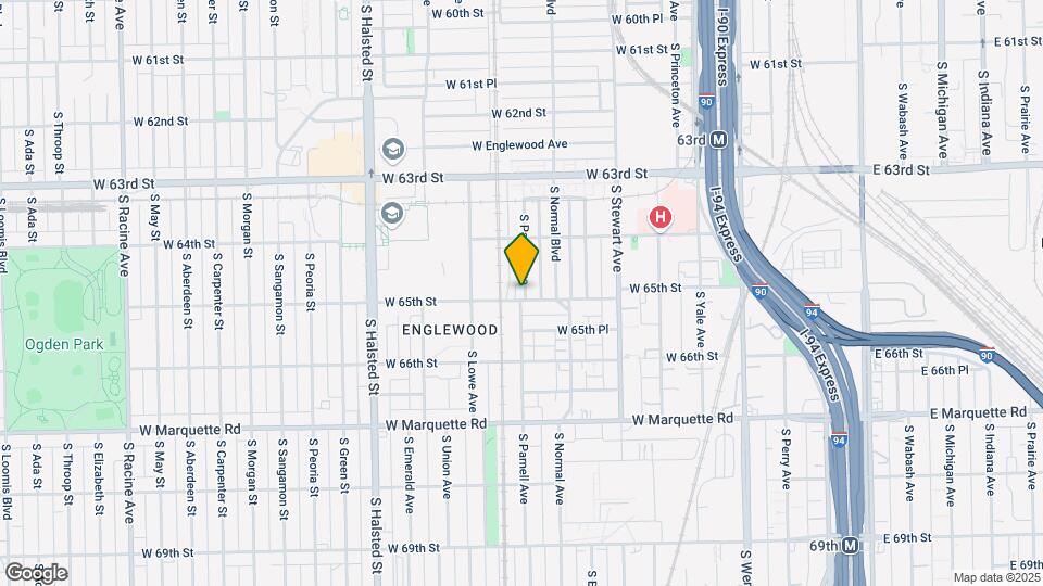 6456 S Parnell Ave Map and Location Details