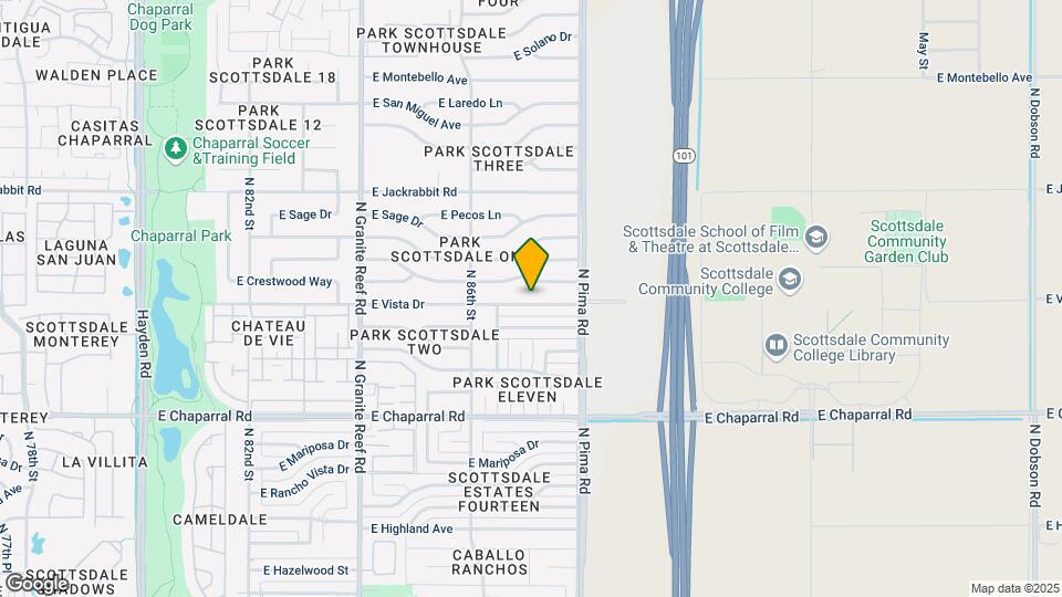 8702 E Vista Dr Map and Location Details