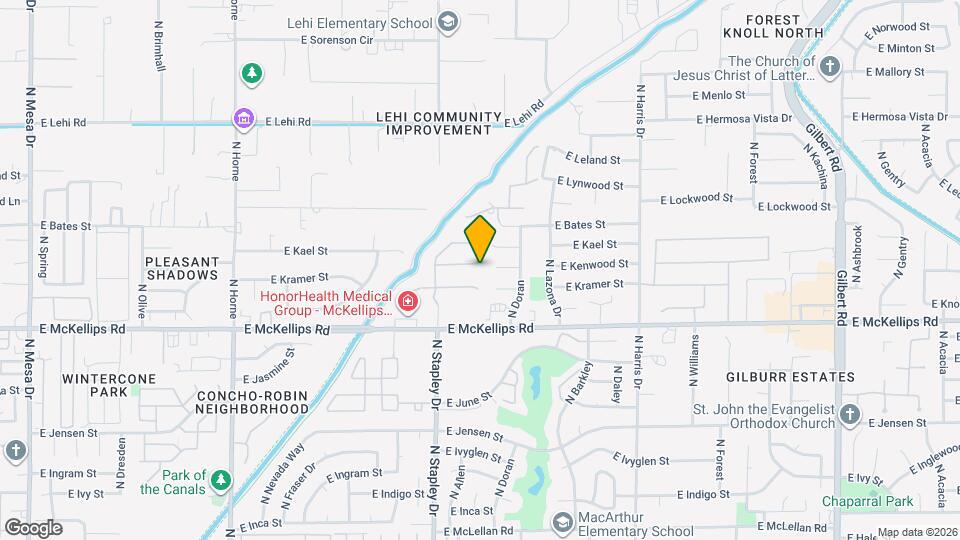 1247 E Kenwood St Mapa y Detalles de la Ubicación