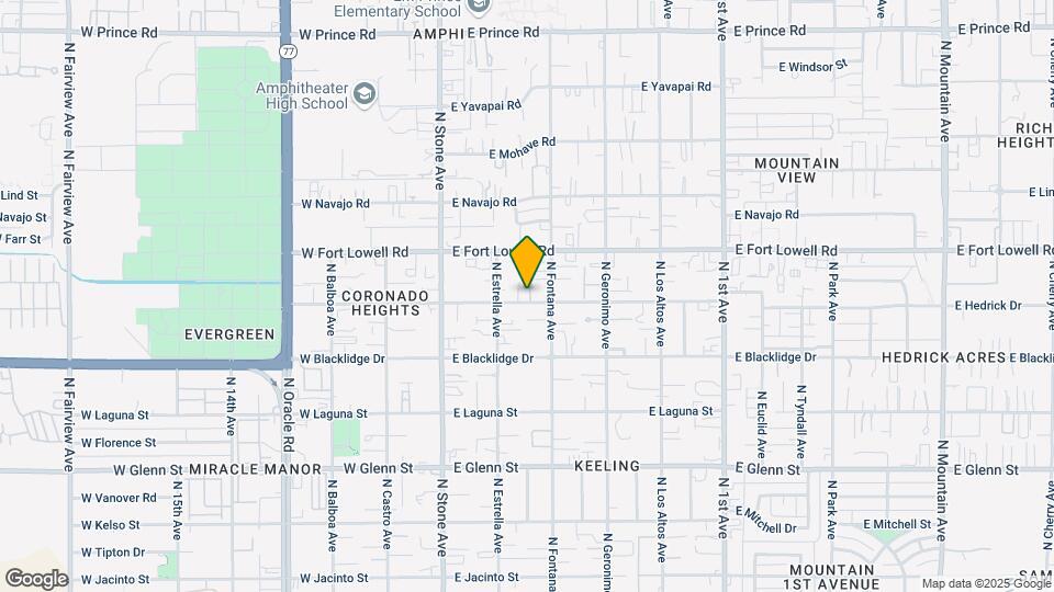 231-247 E Delano St Mapa y Detalles de la Ubicación
