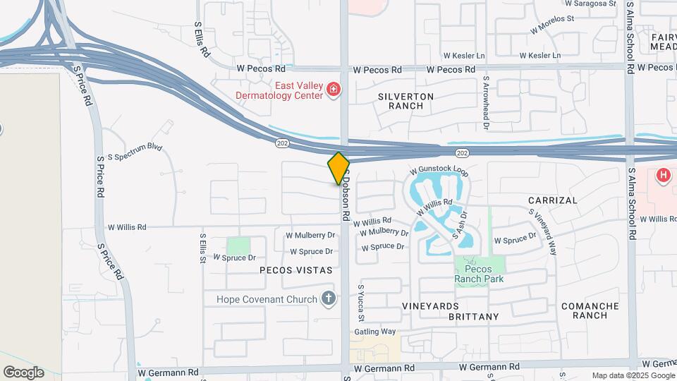 1388 N Santa Anna Ct Mapa y Detalles de la Ubicación