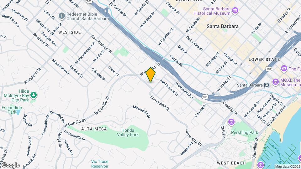 916 San Andres St Map and Location Details