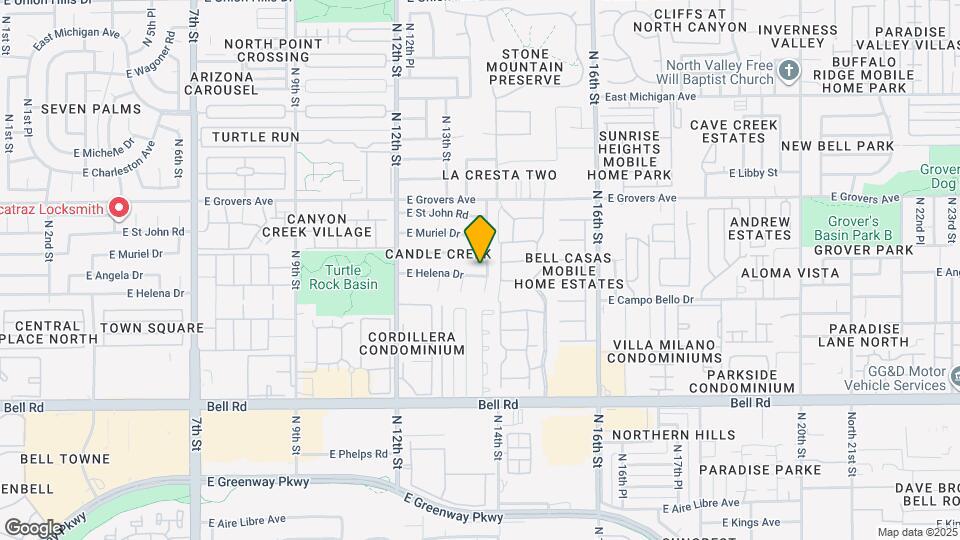 1356 E Helena Dr Map and Location Details