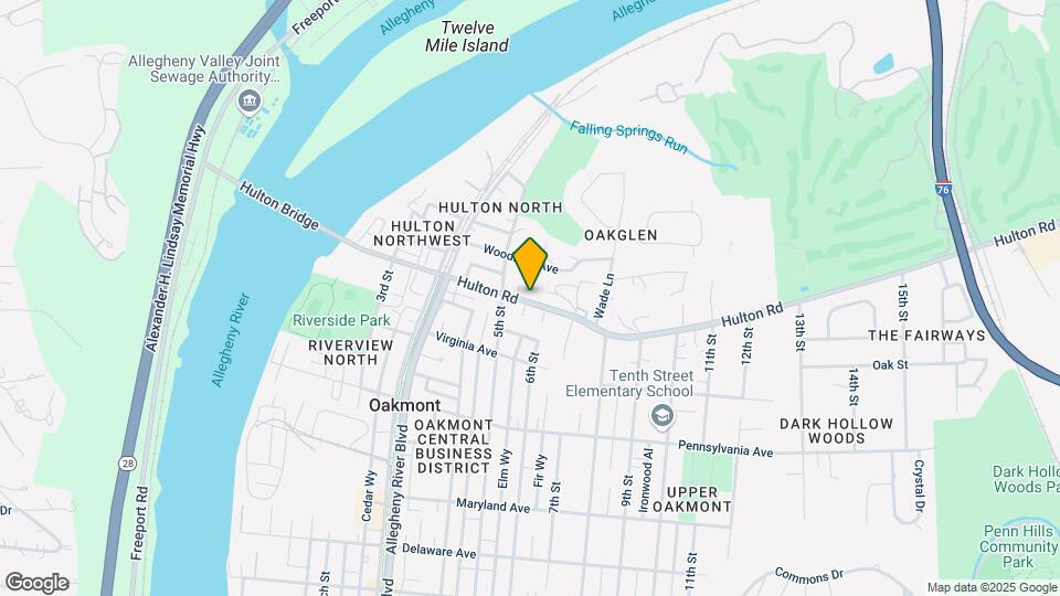 525 Hulton Rd Map and Location Details