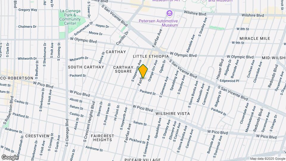 1144 S Fairfax Ave Mapa y Detalles de la Ubicación