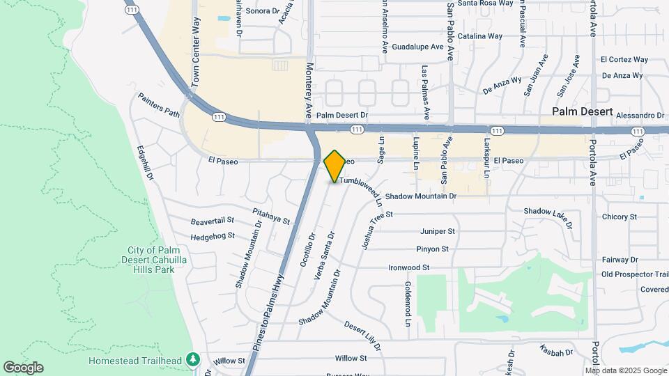 45450 Ocotillo Dr Map and Location Details