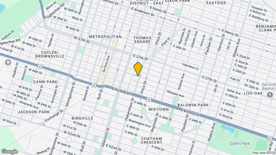 2401 Habersham St Map and Location Details