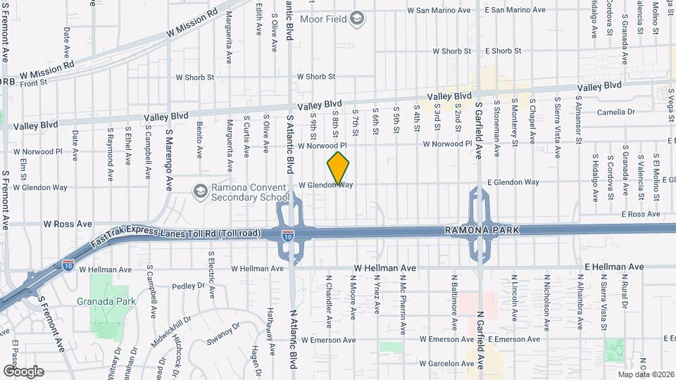 1806 S 8th St Map and Location Details