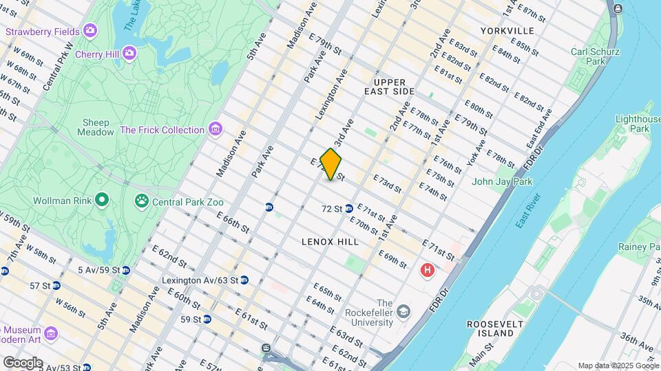 211 E 71st St Map and Location Details