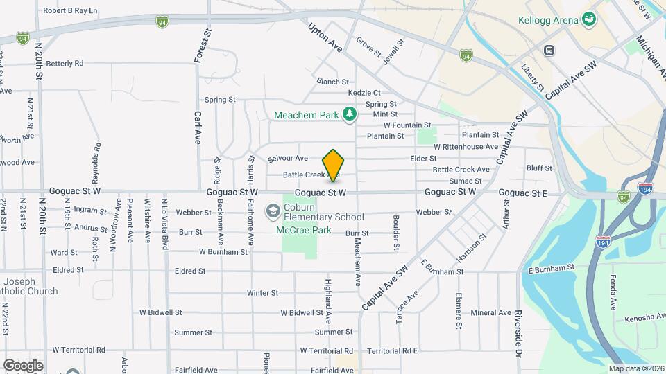 218 Goguac St W Mapa y Detalles de la Ubicación