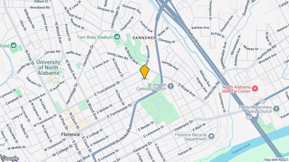 806 E Tombigbee St Mapa y Detalles de la Ubicación