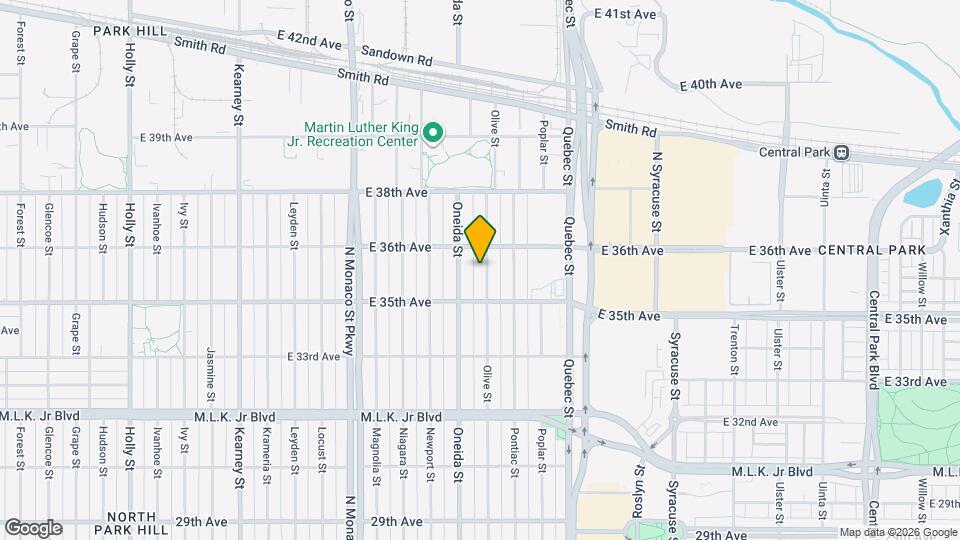 3551 Olive St Map and Location Details