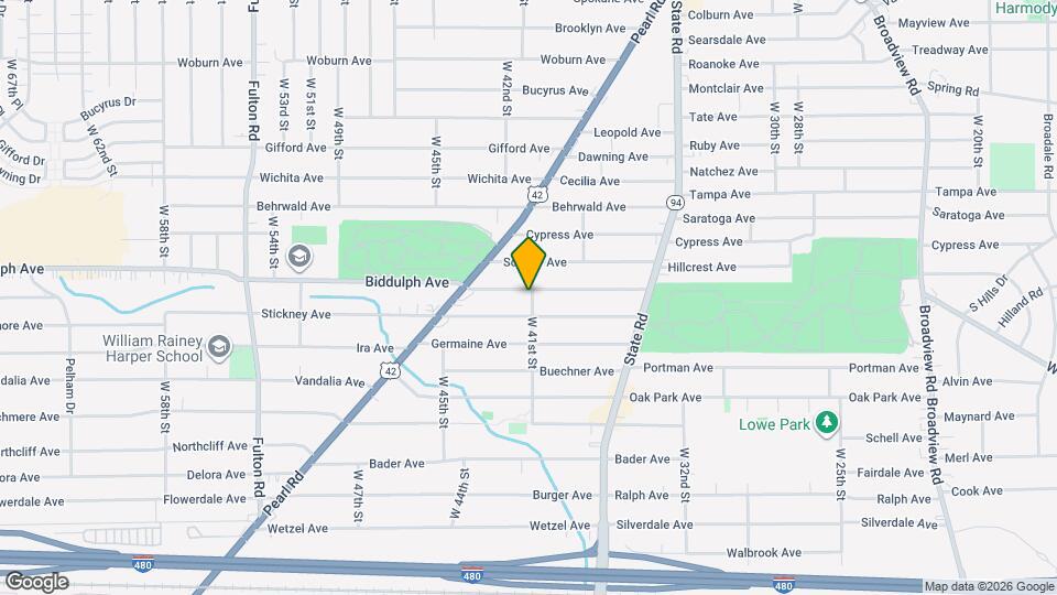 4101 Biddulph Ave Map and Location Details