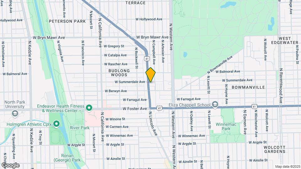 5321 N Lincoln Ave Map and Location Details