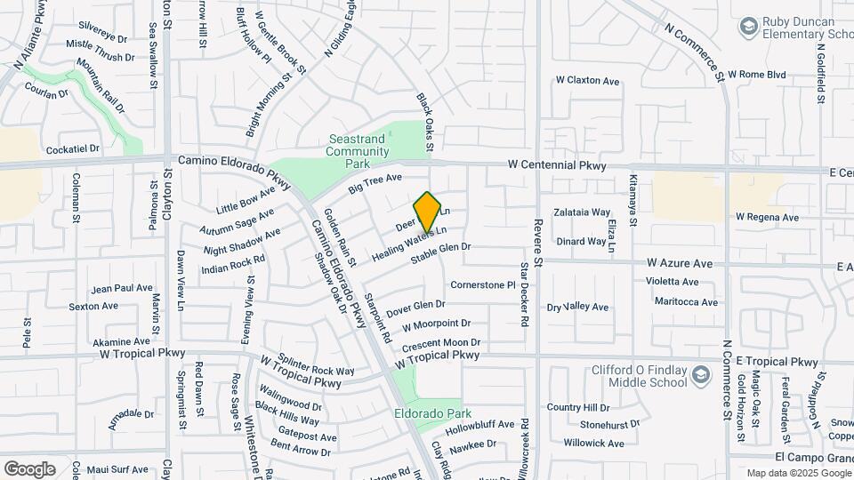 1215 Healing Waters Ln Map and Location Details