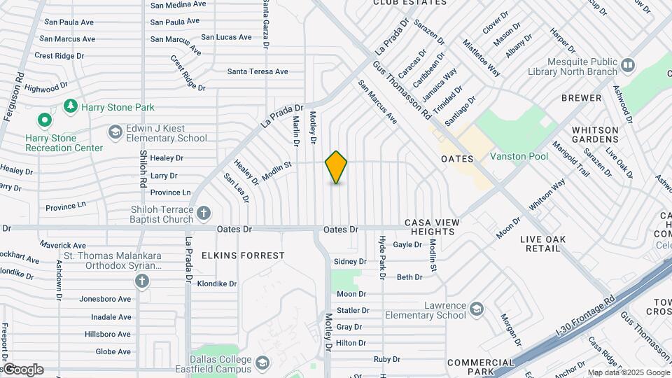 4304 Harvey Dr Map and Location Details
