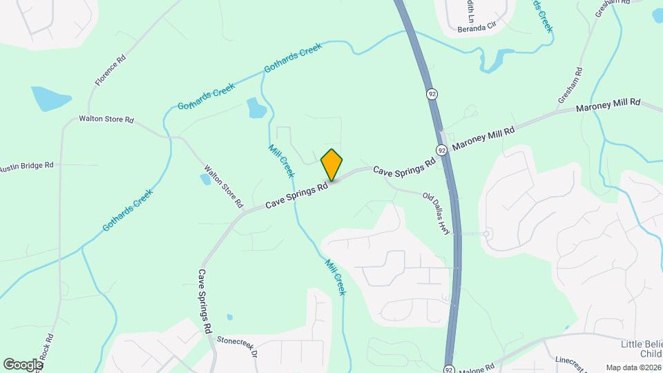 6923 Cave Springs Rd Map and Location Details