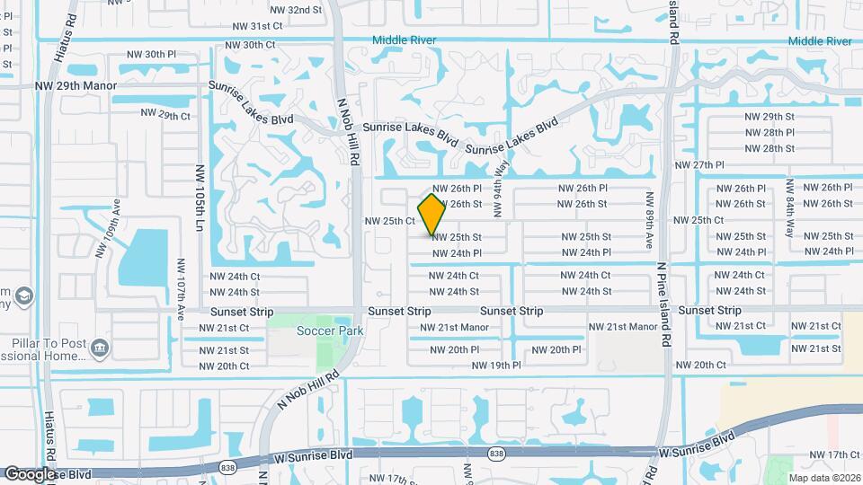 9740 NW 25th St Map and Location Details