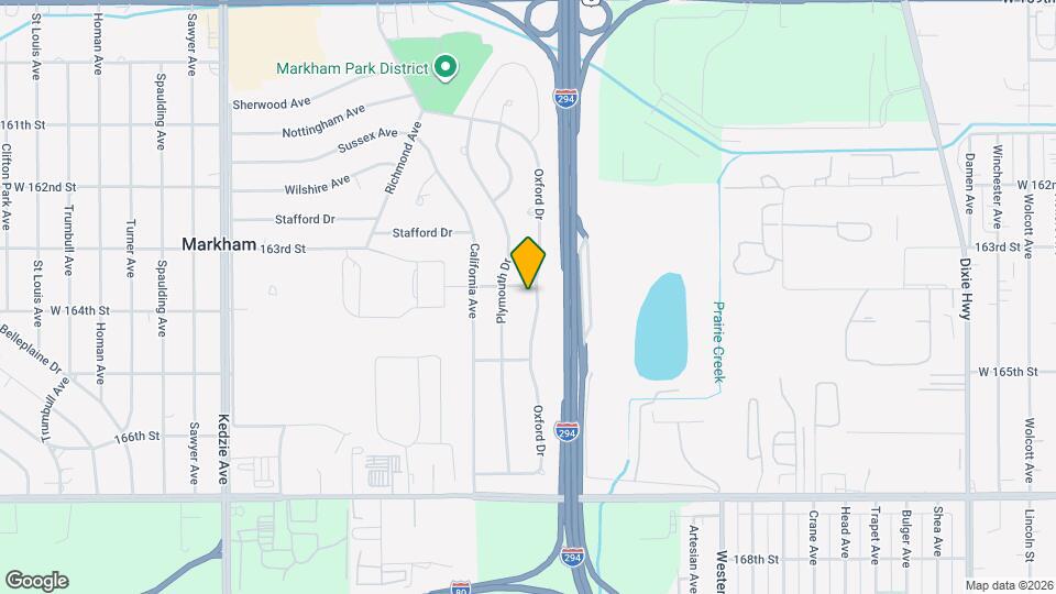 16352 Oxford Dr Map and Location Details