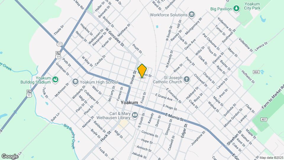 123 W May St Mapa y Detalles de la Ubicación