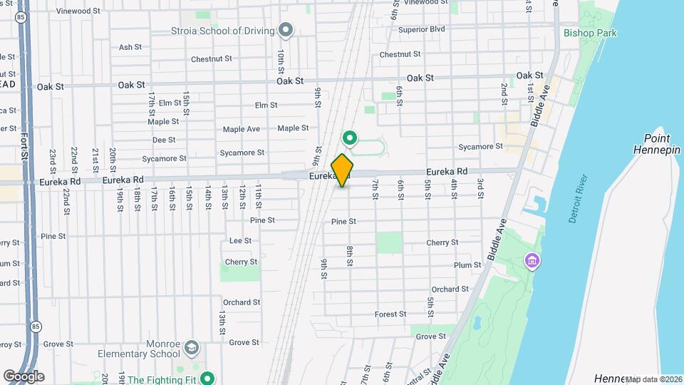 816 Orange St, Unit Upper unit Map and Location Details